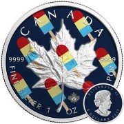 Canada CANADIAN ICE POP Canadian Maple Leaf series THEMATIC DESIGN $5 Silver Coin 2017 High quality 1 oz